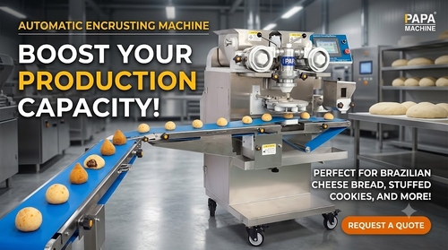 Jüngste Firmenblogs über How the 1.5kW Automatic Encrusting Machine Revolutionizes Brazilian Cheese Bread Production