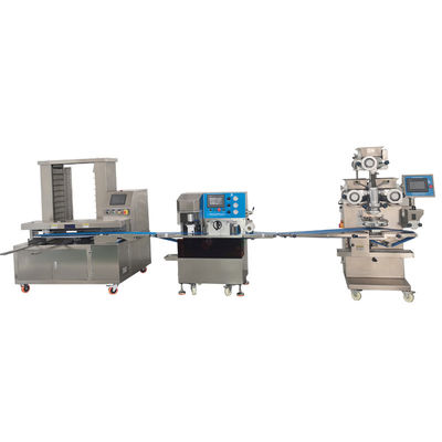 Guter Preis PLC-Steuerung Energie-Bar Produktionslinie Drei Farbe Panda Cookie-Machmaschine Online