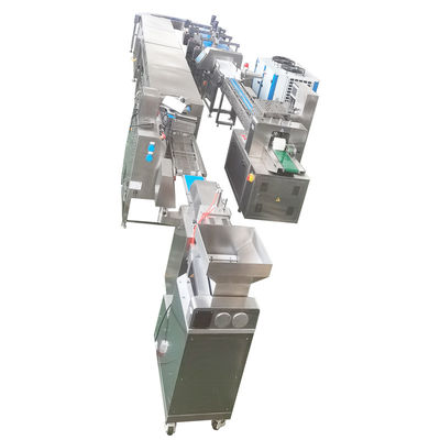 Guter Preis 3 Reihe Proteinbar-Making-Maschine, automatische Proteinbar-Extruder-Maschine 0,8kw Online
