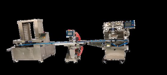 Guter Preis Automated Chicken Breast Dog Food Encrusting Line | Integrated with Cutter & Tray Arranger Online