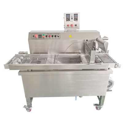 Guter Preis 30cm Breite Riemen Schokoladenüberzugsmaschine Süßwaren Produktionslinie Ausrüstung Online