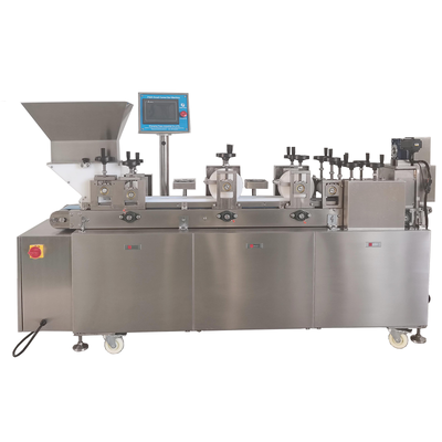 Guter Preis Karamell-Nougat-Schokoladenstrichformschneidemaschine P320 300mm Gürtel-PLC Online